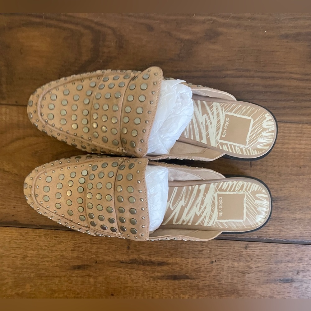 Maura pink suede Dolce Vita mules
